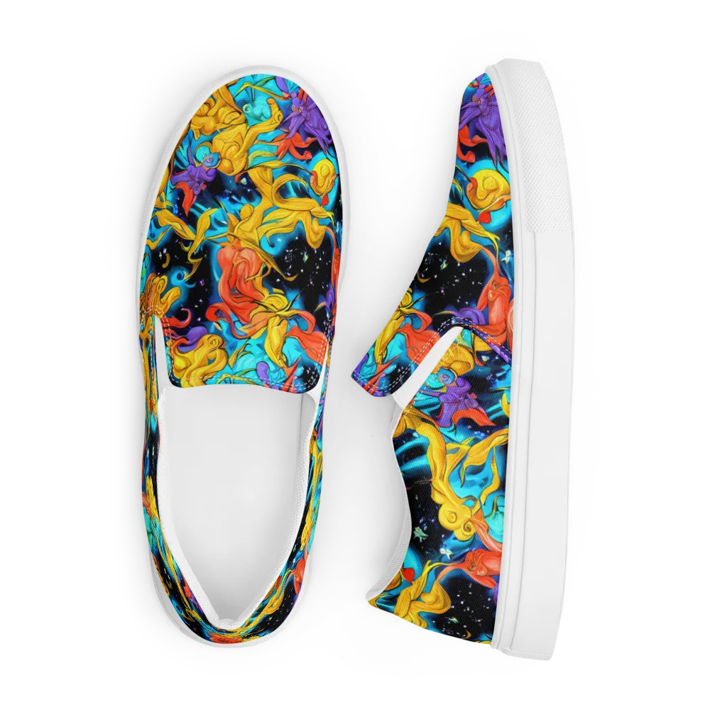 Tidal Dreams on Men's Slip-On Canvas Shoes — Front