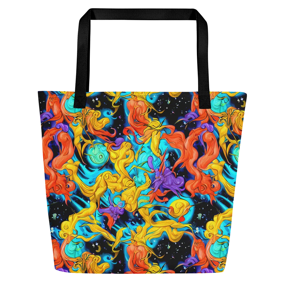 Tidal Dreams on Large Tote Bag W/ Pocket — Front