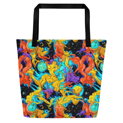 Tidal Dreams on a Large Tote Bag W/ Pocket