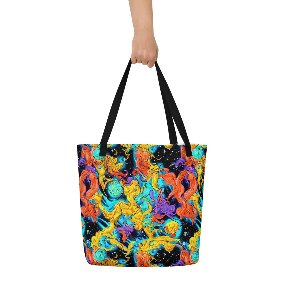 Tidal Dreams on Large Tote Bag W/ Pocket — Front