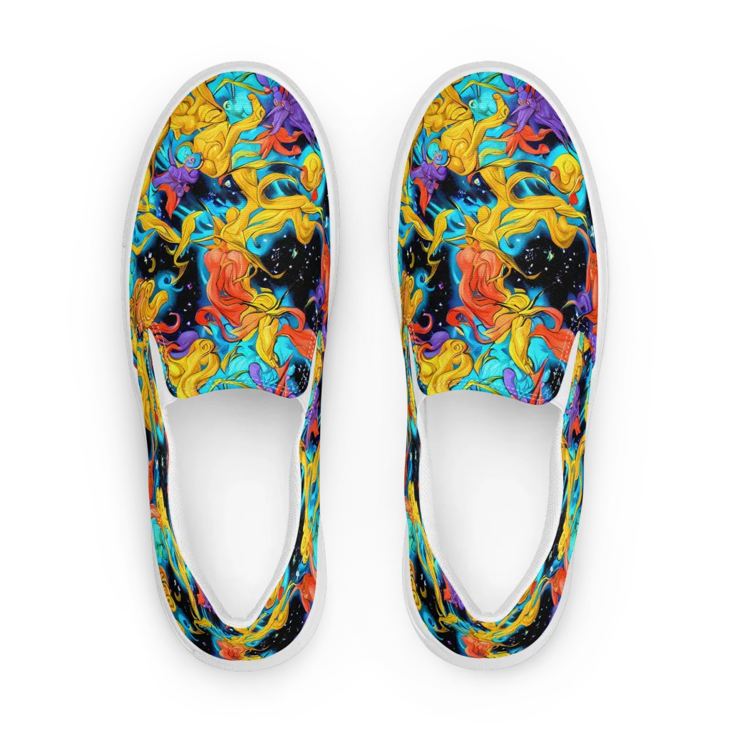 Tidal Dreams on Women's Slip-On Canvas Shoes — Front