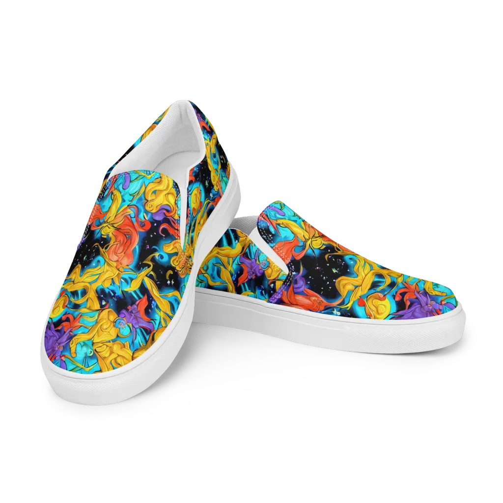 Tidal Dreams on Women's Slip-On Canvas Shoes — Left Front