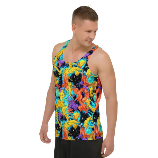 Tidal Dreams on a Men's Tank Top
