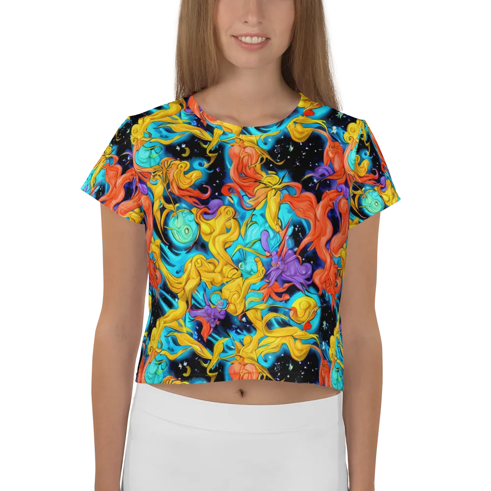 Tidal Dreams on Crop Tee — Front
