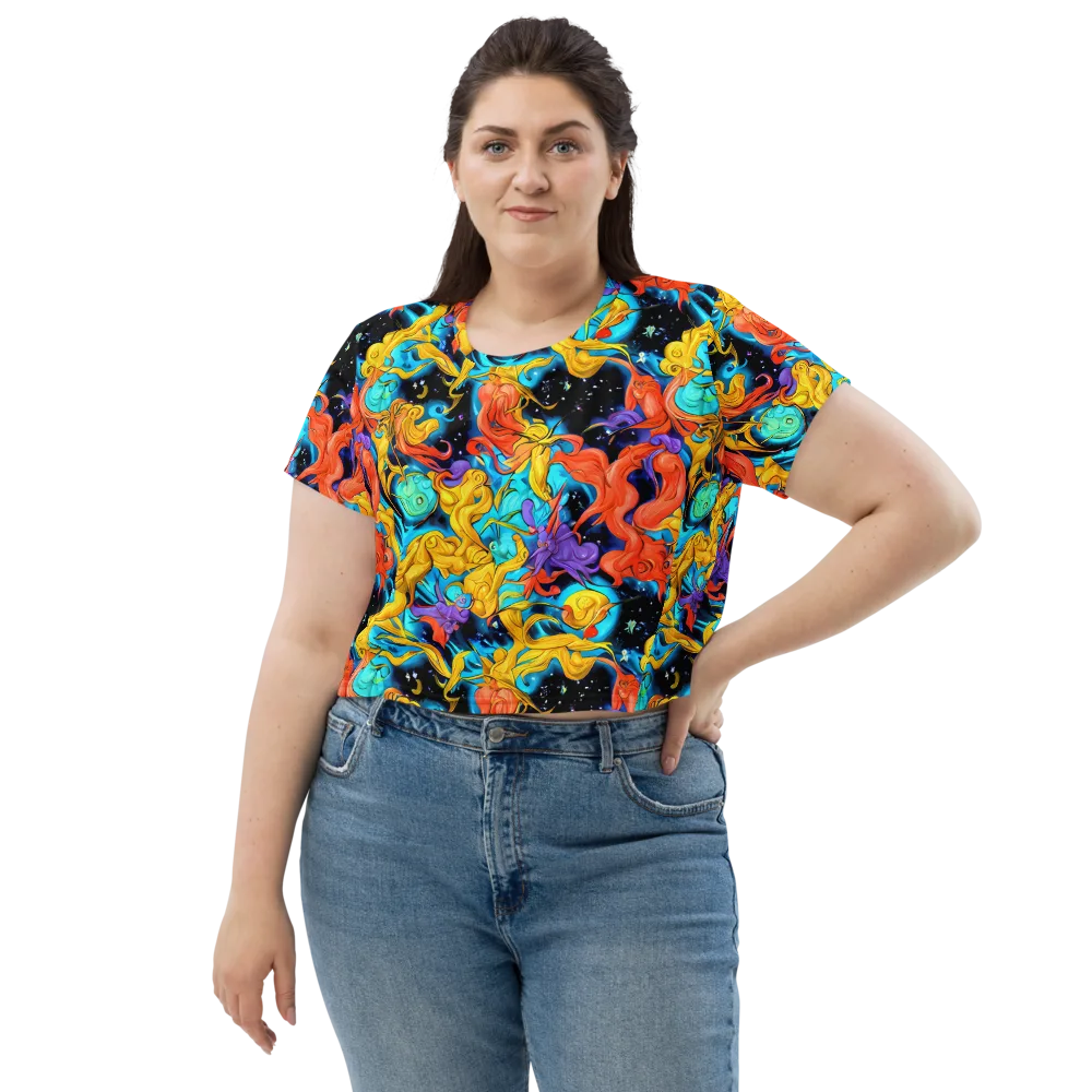 Tidal Dreams on Crop Tee — Front