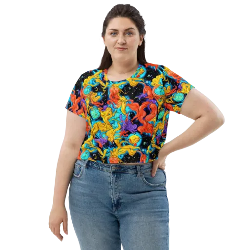 Tidal Dreams on a Crop Tee