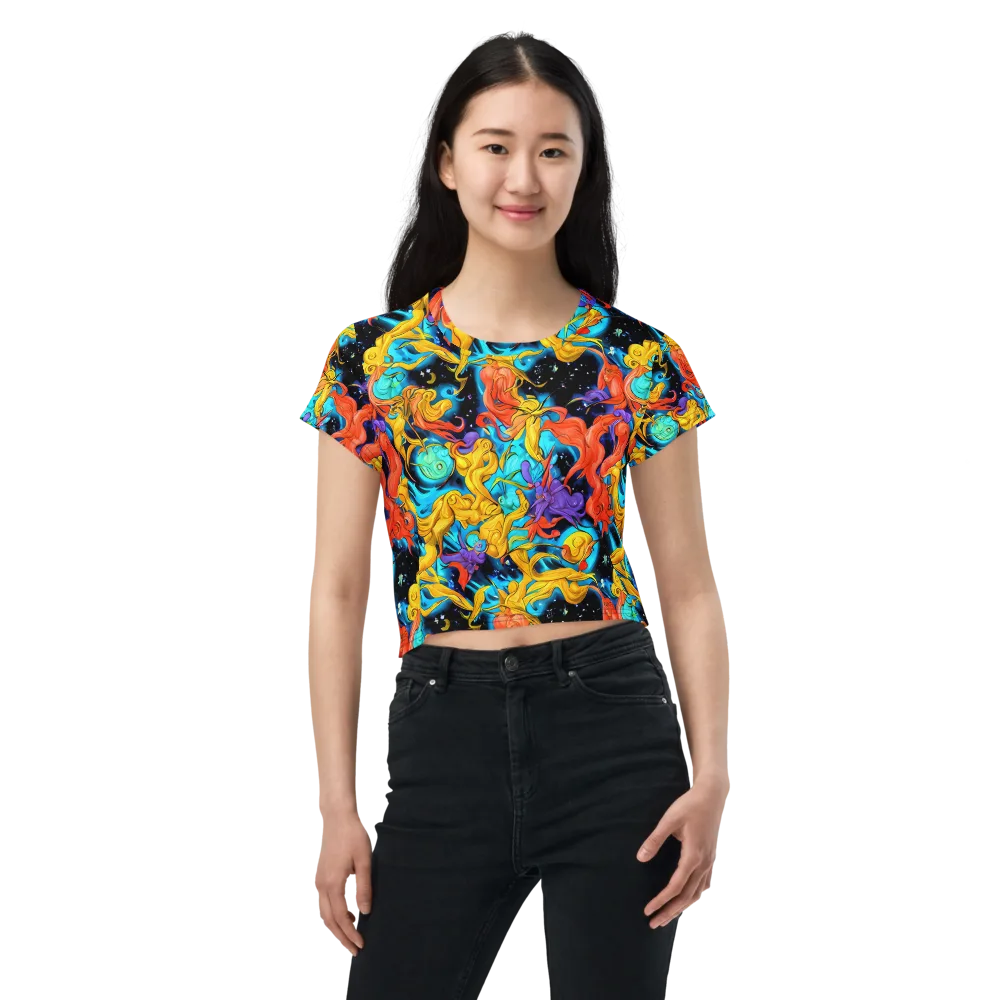 Tidal Dreams on Crop Tee — Front