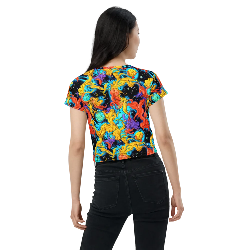 Tidal Dreams on Crop Tee — Back