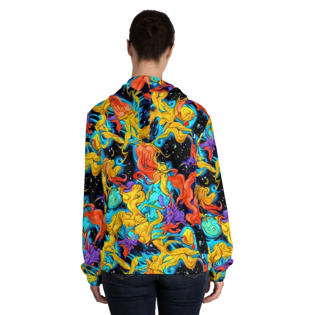 Tidal Dreams on Women's Full-Zip Hoodie — Back On Person