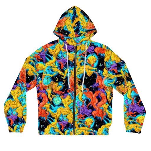 Tidal Dreams on a Women's Full-Zip Hoodie