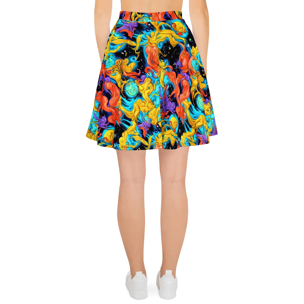 Tidal Dreams on Skater Skirt — Back