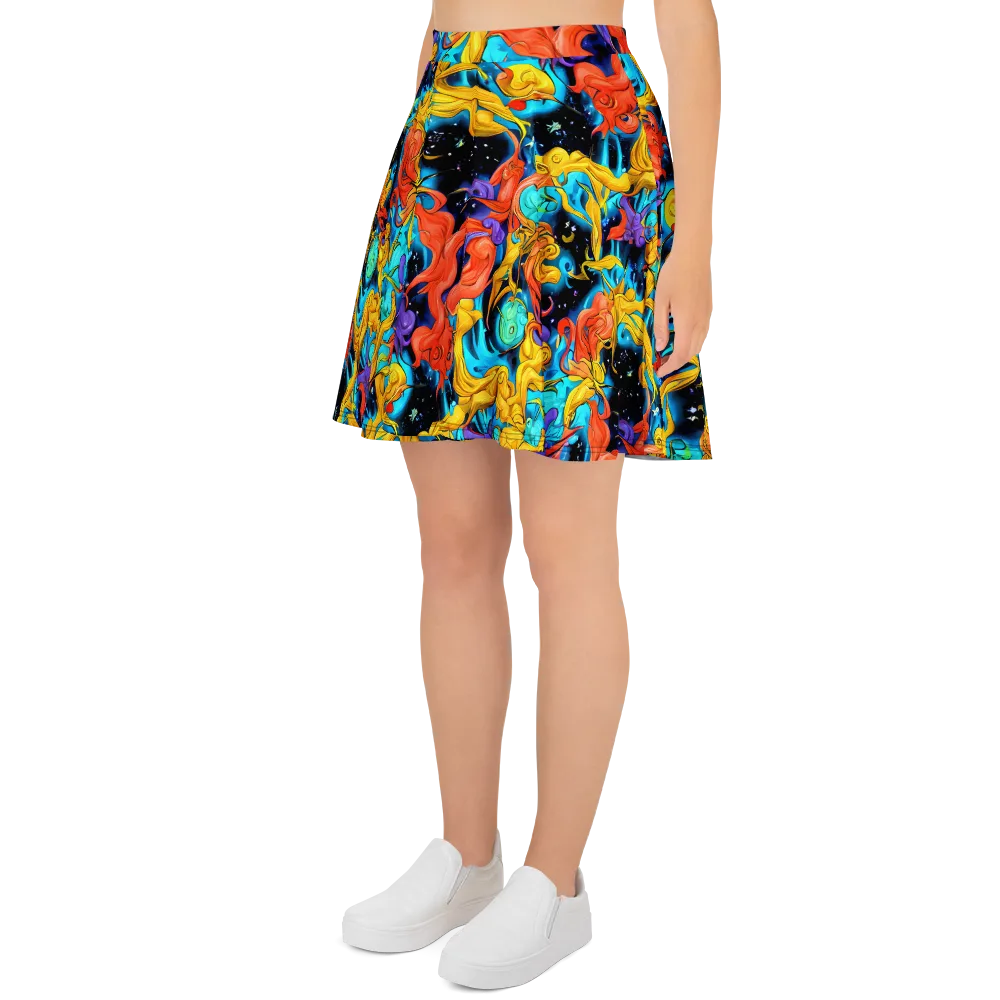 Tidal Dreams on Skater Skirt — Left