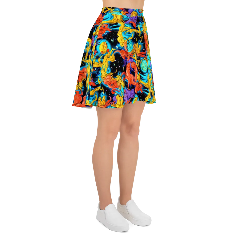 Tidal Dreams on Skater Skirt — Right