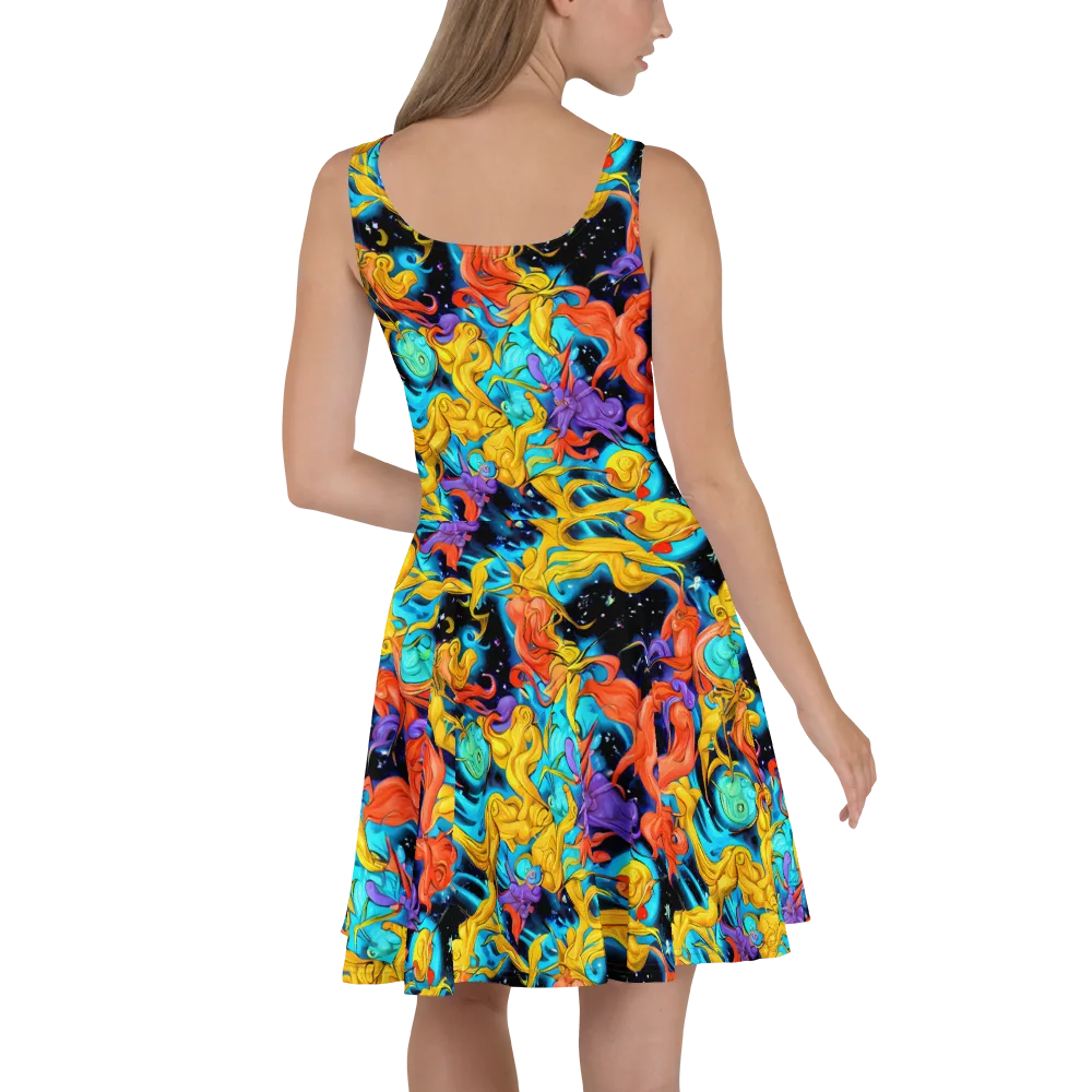 Tidal Dreams on Skater Dress — Back