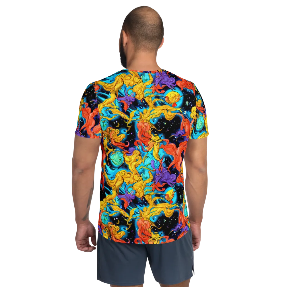 Tidal Dreams on Men's Athletic T-Shirt — Back