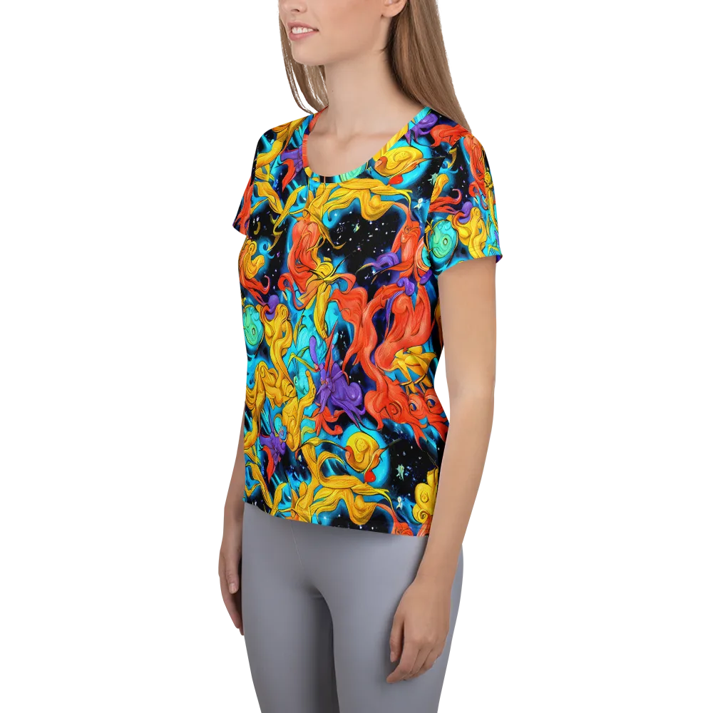Tidal Dreams on Women's Athletic T-Shirt — Left