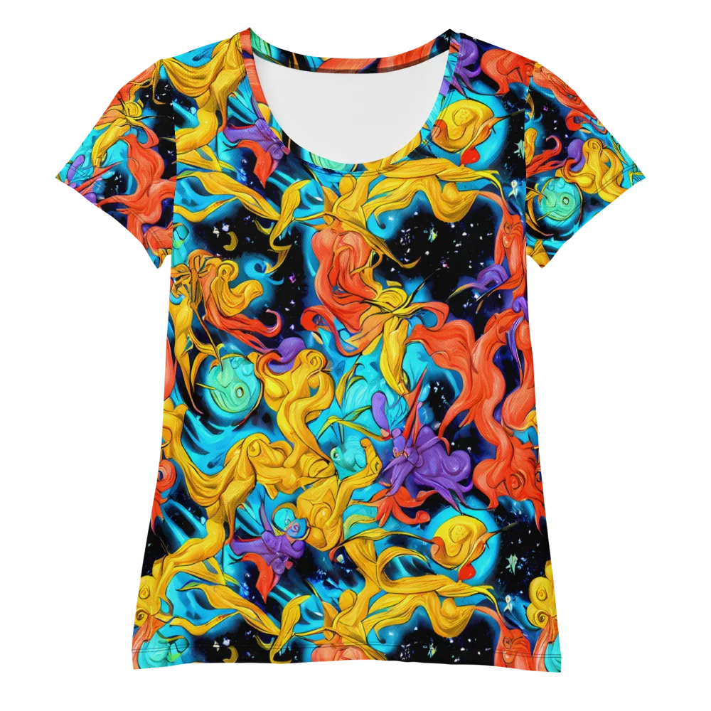 Tidal Dreams on Women's Athletic T-Shirt — Front