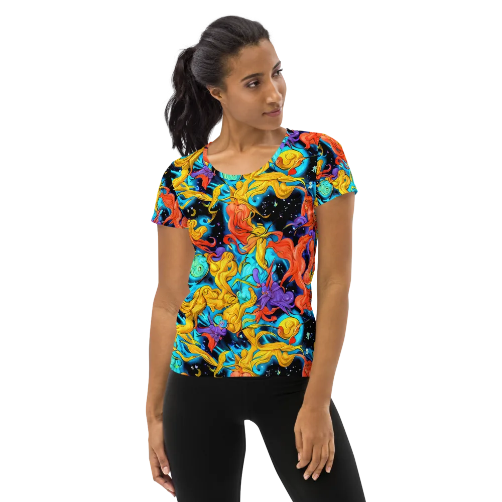 Tidal Dreams on Women's Athletic T-Shirt — Front