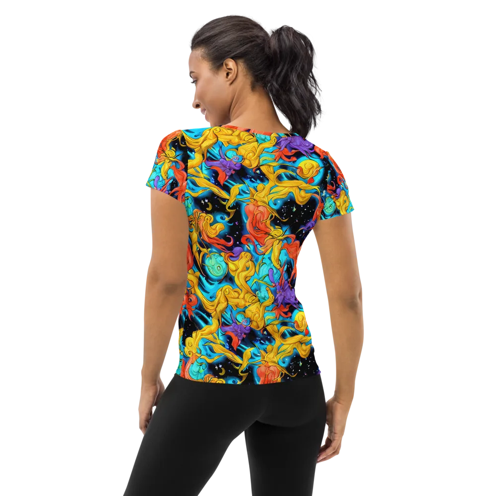 Tidal Dreams on Women's Athletic T-Shirt — Back