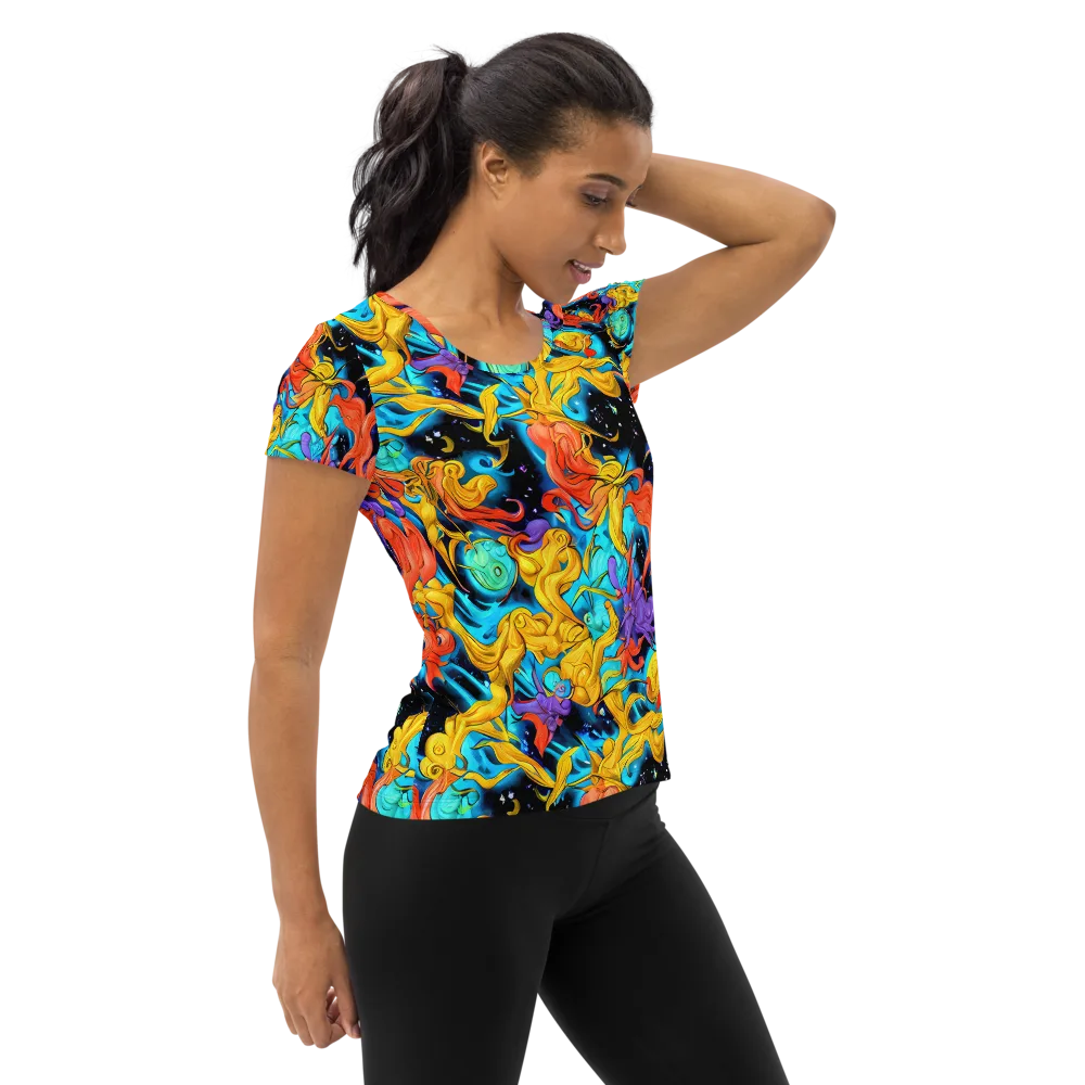 Tidal Dreams on Women's Athletic T-Shirt — Right