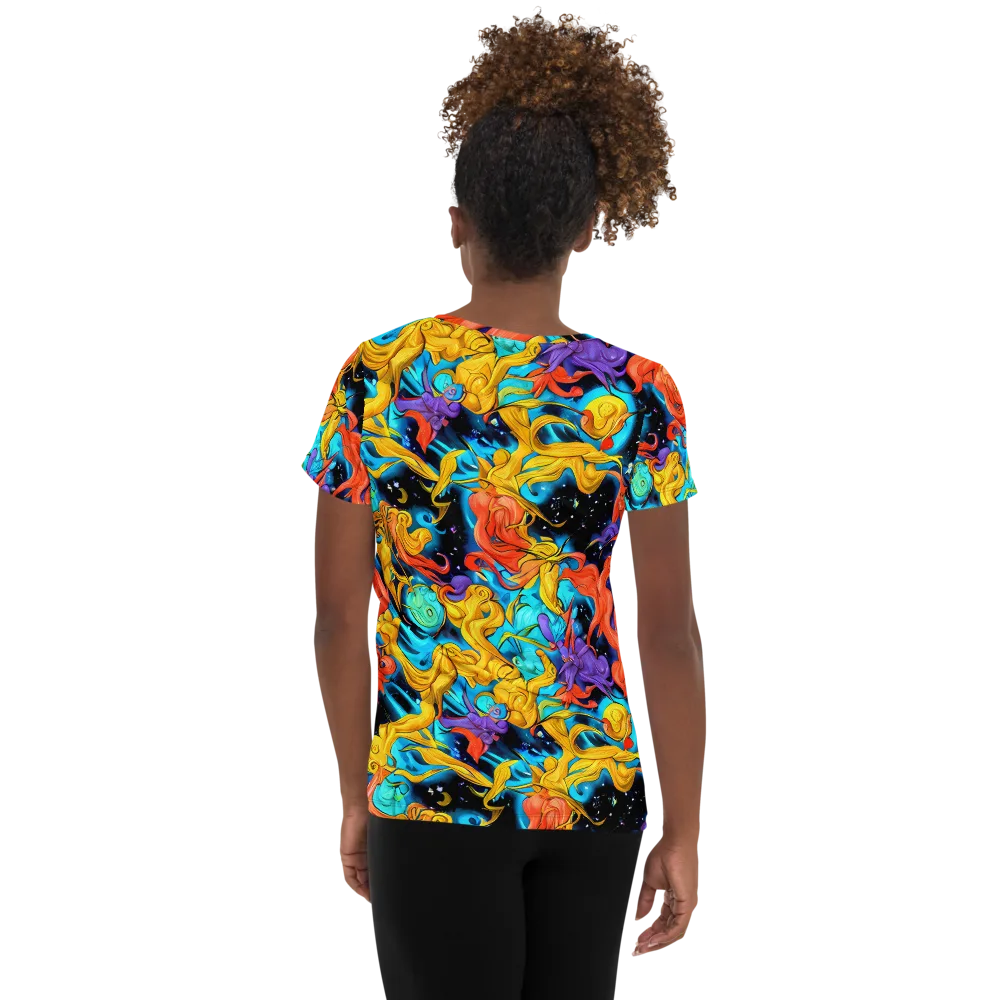 Tidal Dreams on Women's Athletic T-Shirt — Back