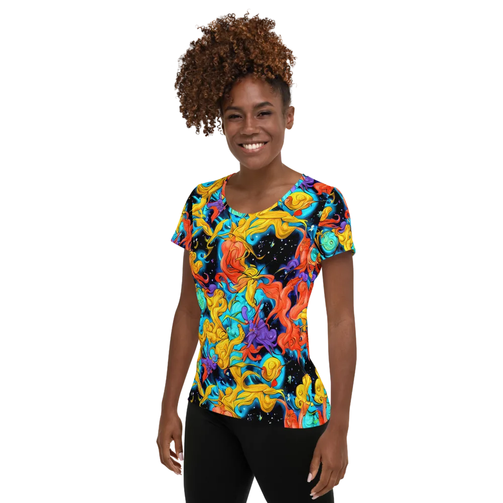Tidal Dreams on Women's Athletic T-Shirt — Left