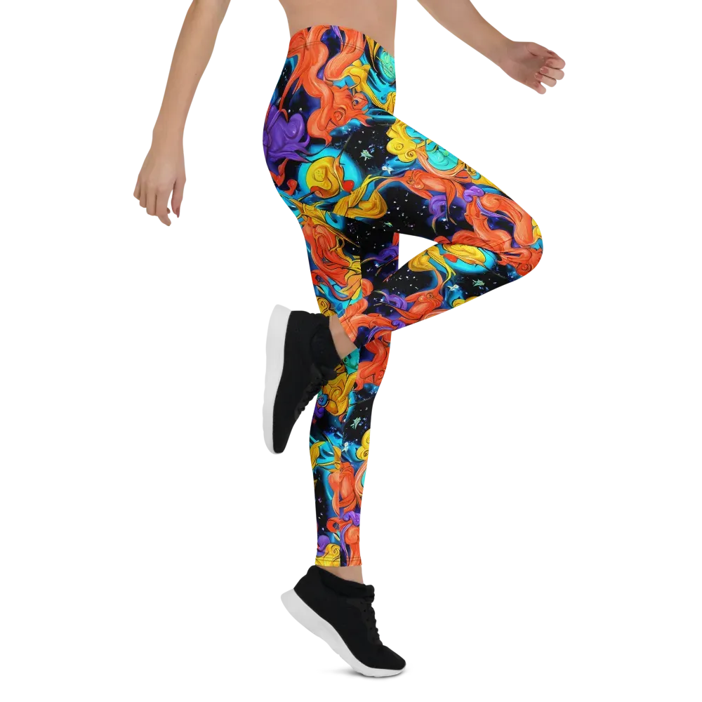 Tidal Dreams on Leggings — Right