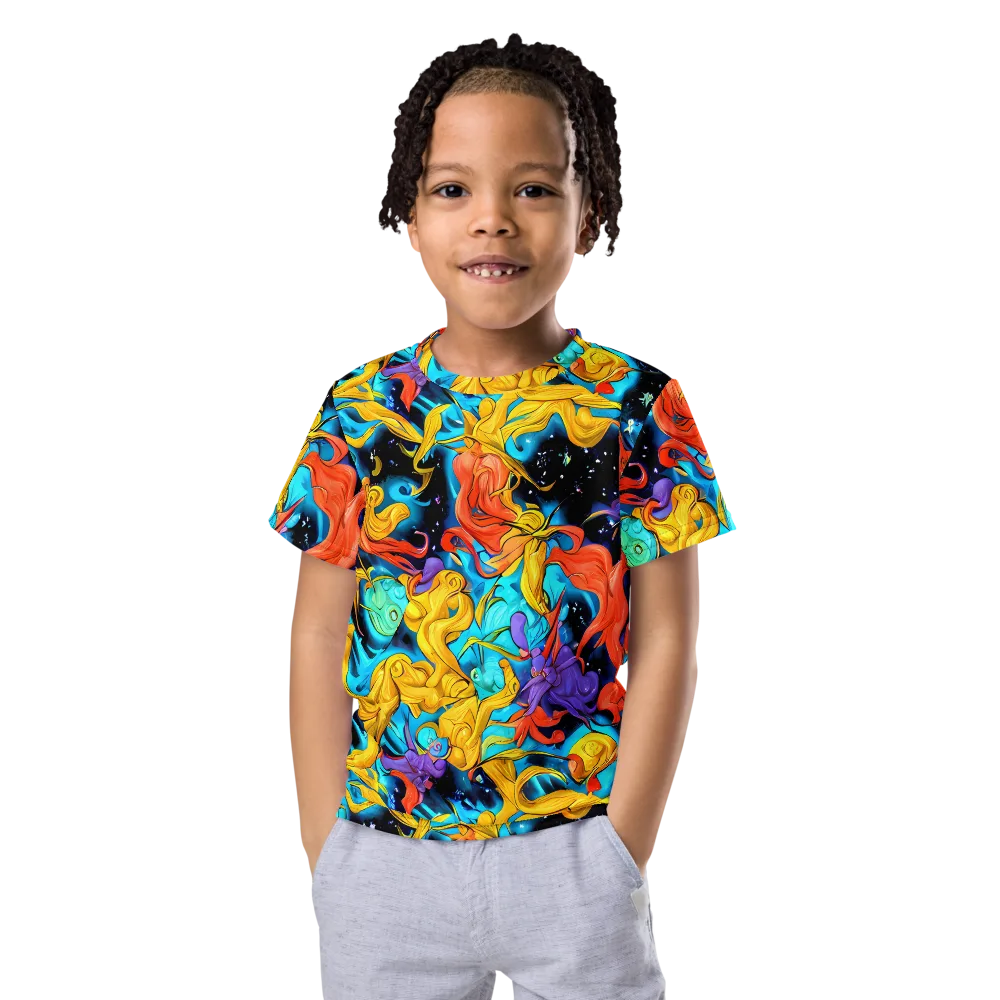 Tidal Dreams on Kids Crew Neck T-Shirt — Front