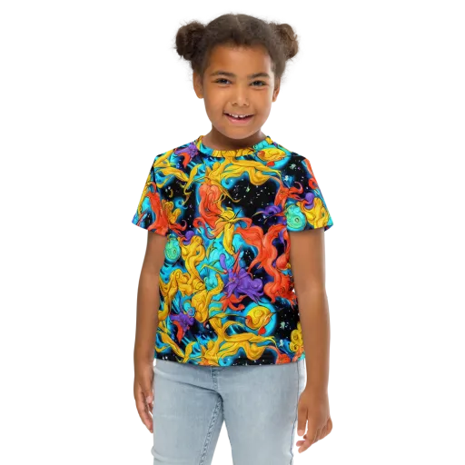 Tidal Dreams on a Kids Crew Neck T-Shirt