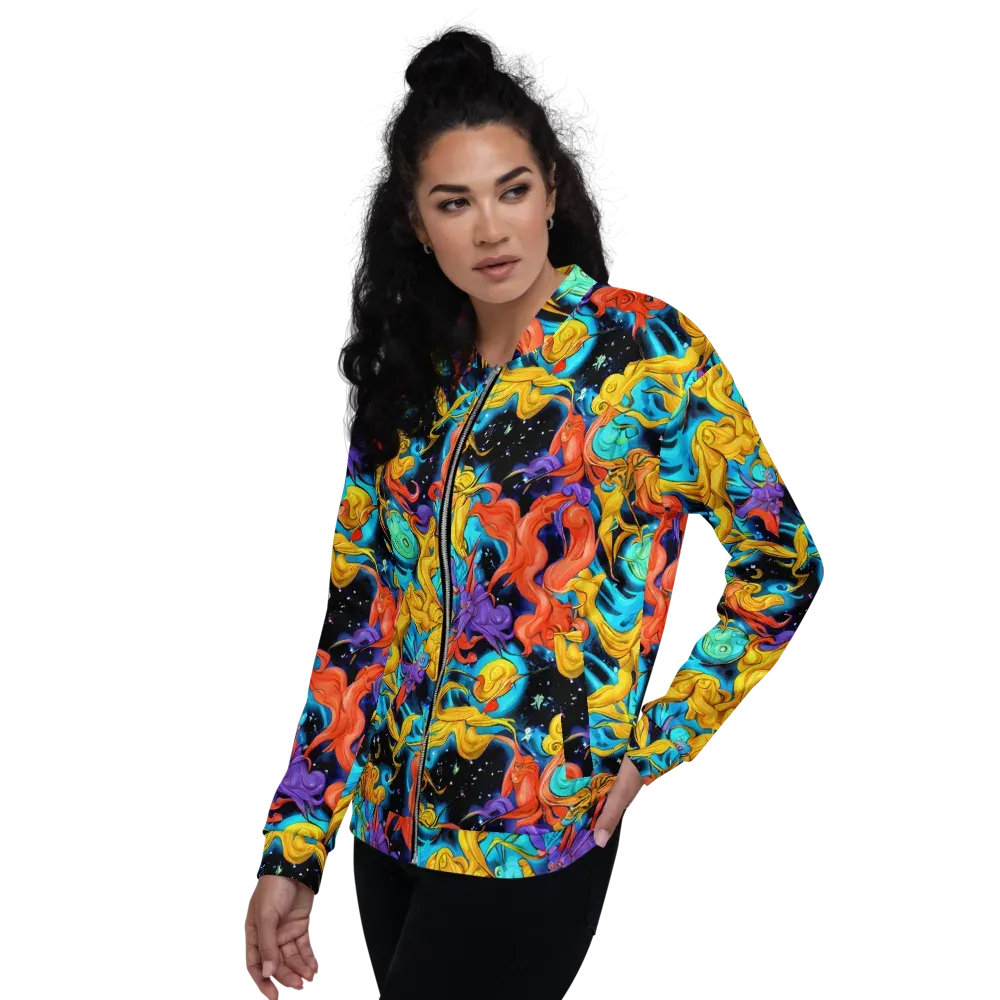 Tidal Dreams on Bomber Jacket — Left