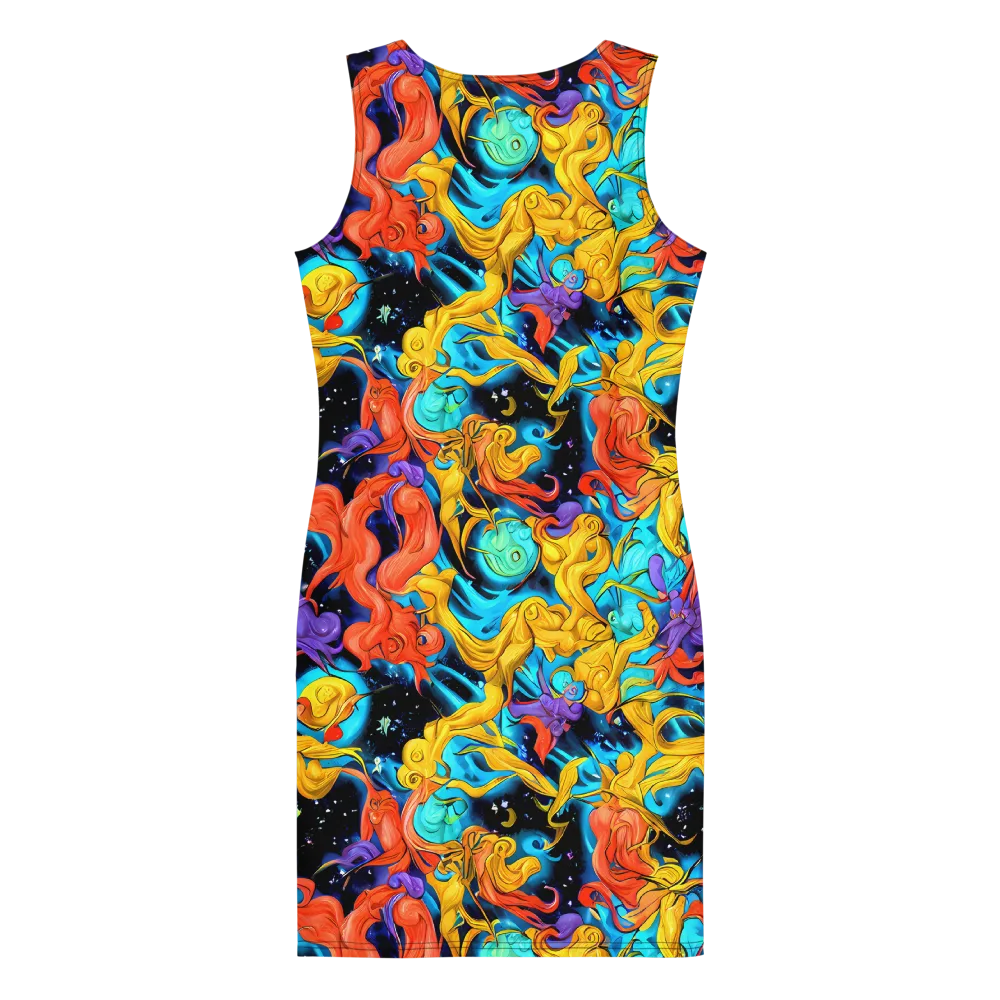 Tidal Dreams on Bodycon Dress — Back