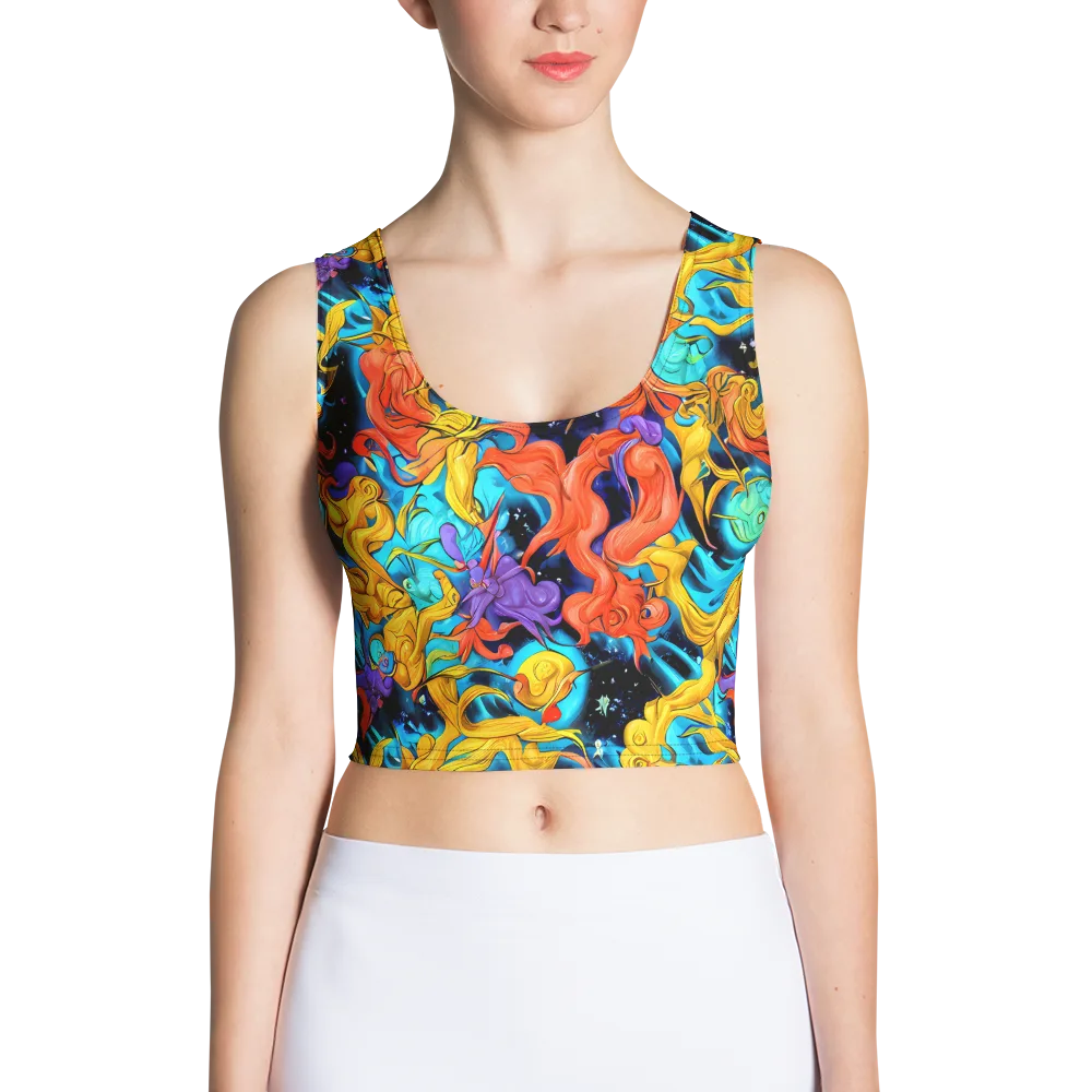 Tidal Dreams on Crop Top — Front