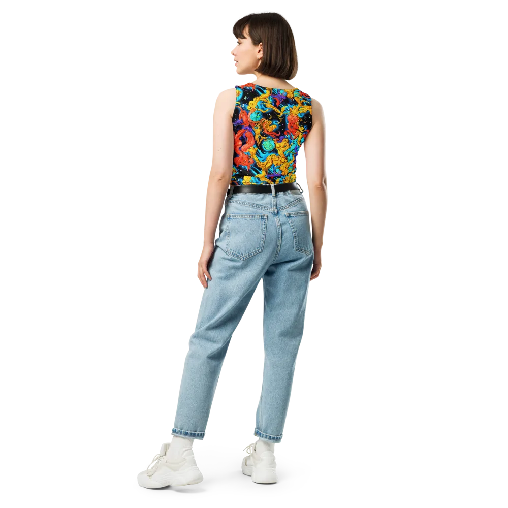 Tidal Dreams on Crop Top — Back