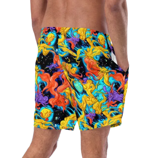 Tidal Dreams on a Swim Trunks