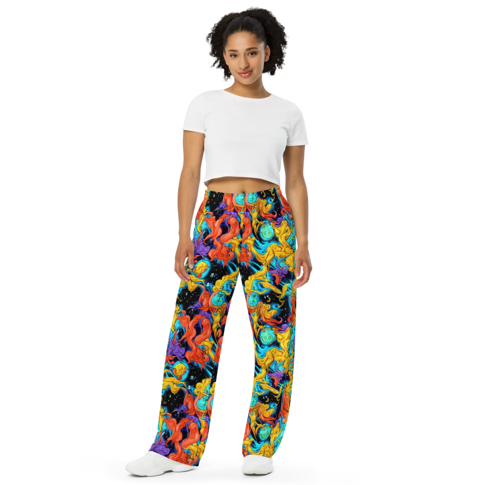 Tidal Dreams on Wide-Leg Pants — Front