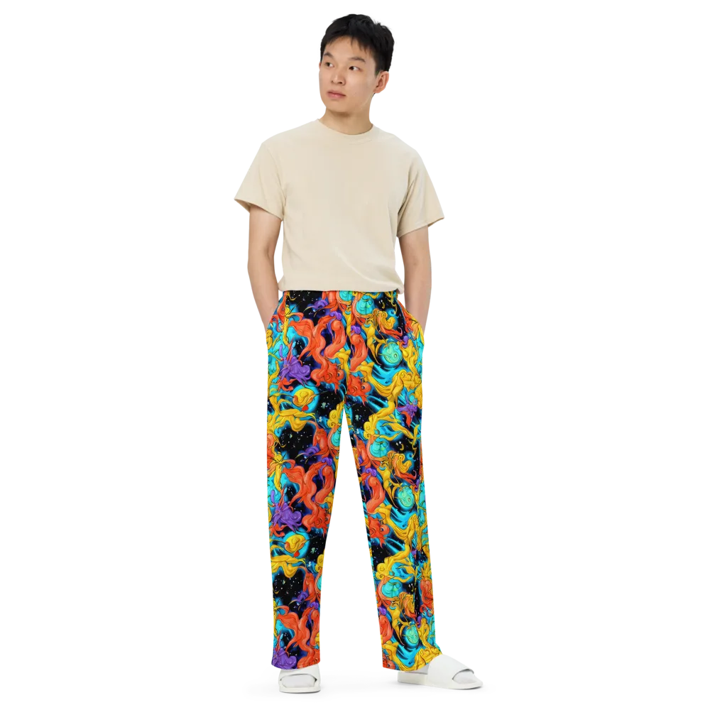 Tidal Dreams on Wide-Leg Pants — Front