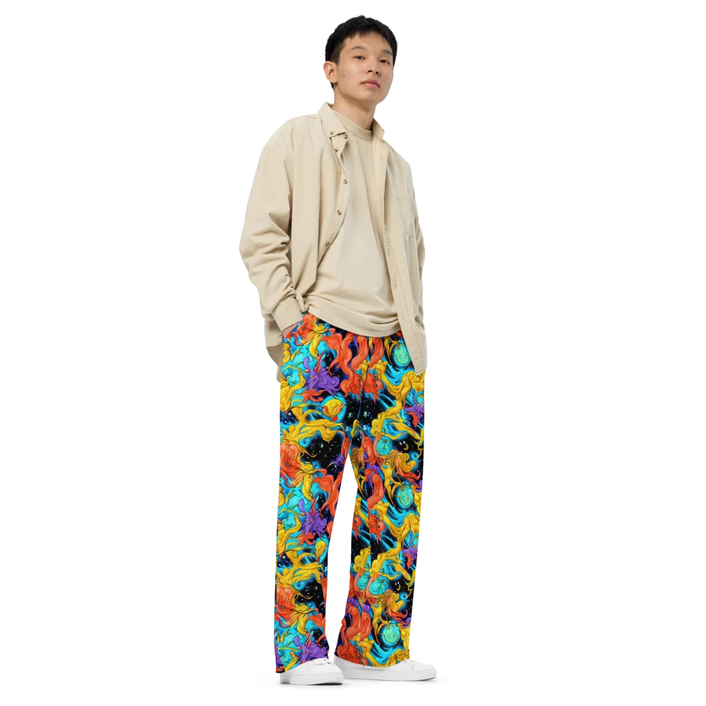 Tidal Dreams on Wide-Leg Pants — Right Front