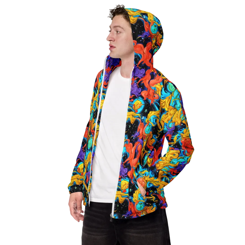 Tidal Dreams on Men's Windbreaker — Left Front