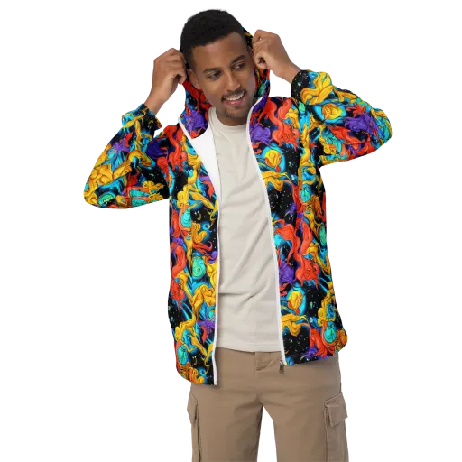 Tidal Dreams on a Men's Windbreaker
