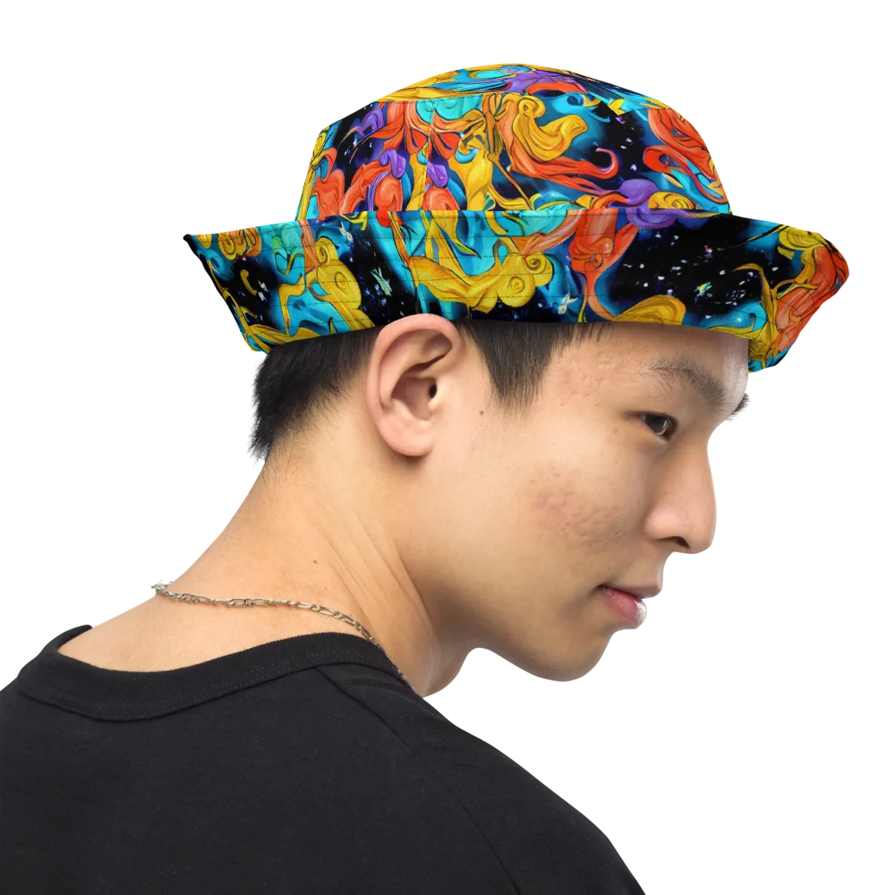 Tidal Dreams on Reversible Bucket Hat — Right Outside