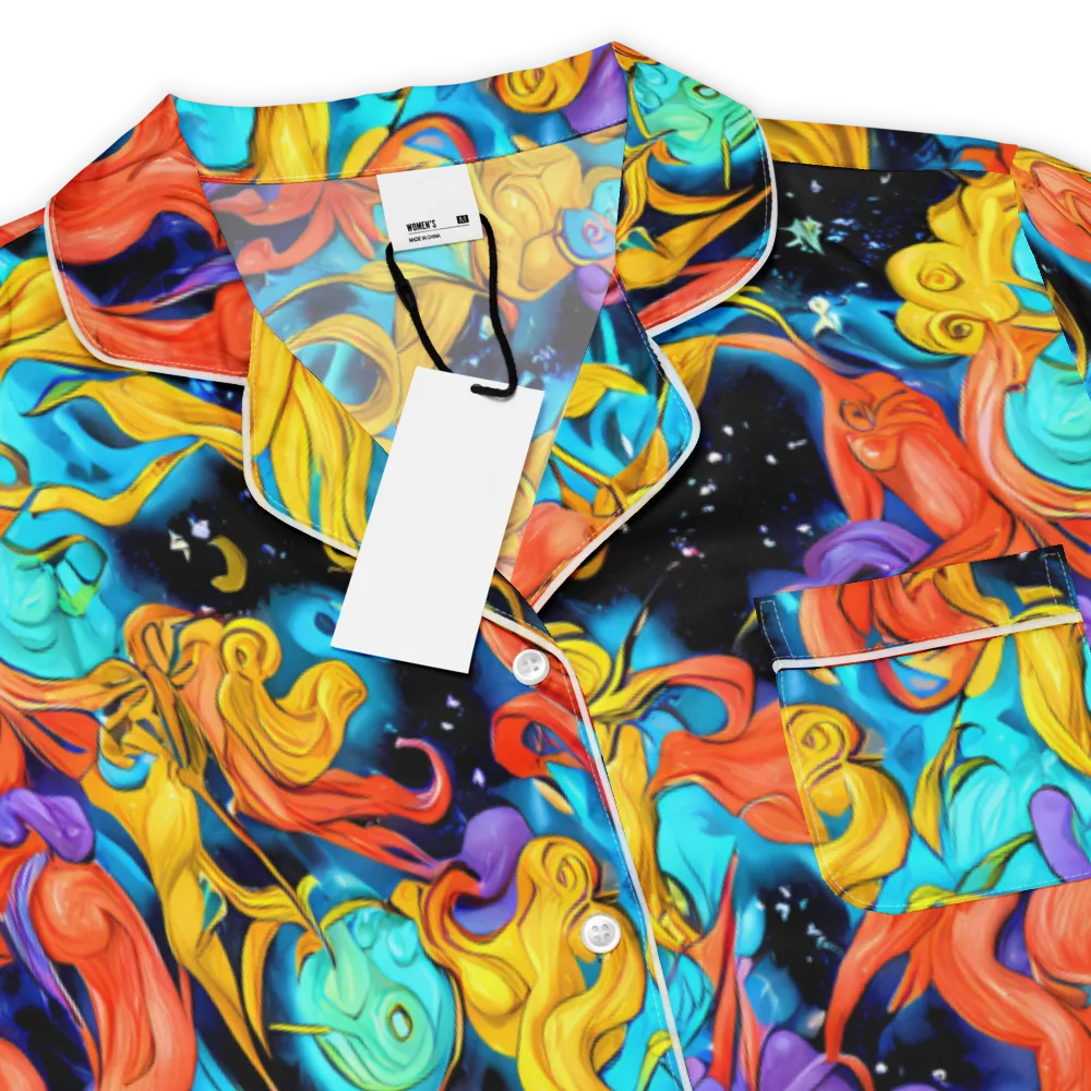 Tidal Dreams on Women's Short Sleeve Pajama Top — Product details