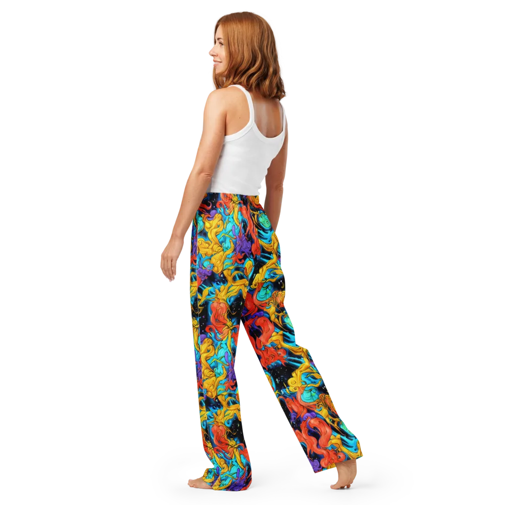 Tidal Dreams on Women's Pajama Pants — Back