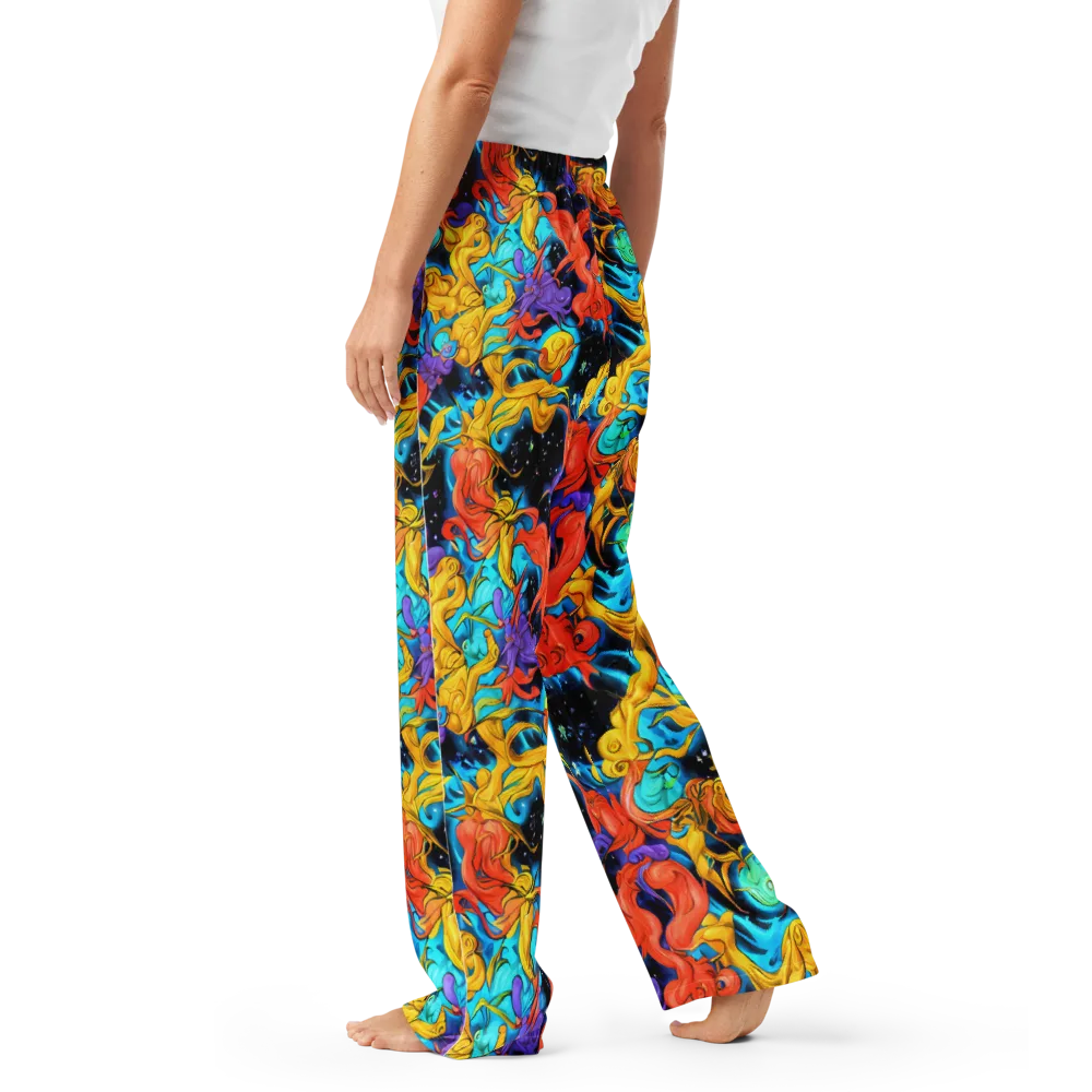 Tidal Dreams on Women's Pajama Pants — Left