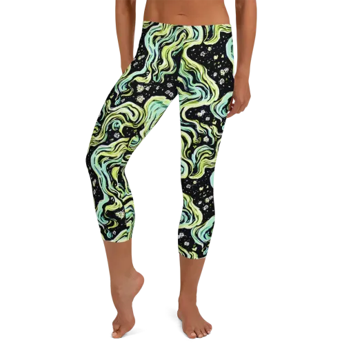 Celestial Slither on a Capri Leggings