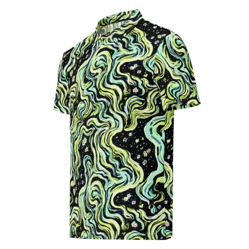 Celestial Slither on a Men's Slim Fit Polo Shirt