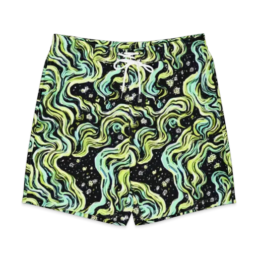 Celestial Slither on a Men's Board Shorts