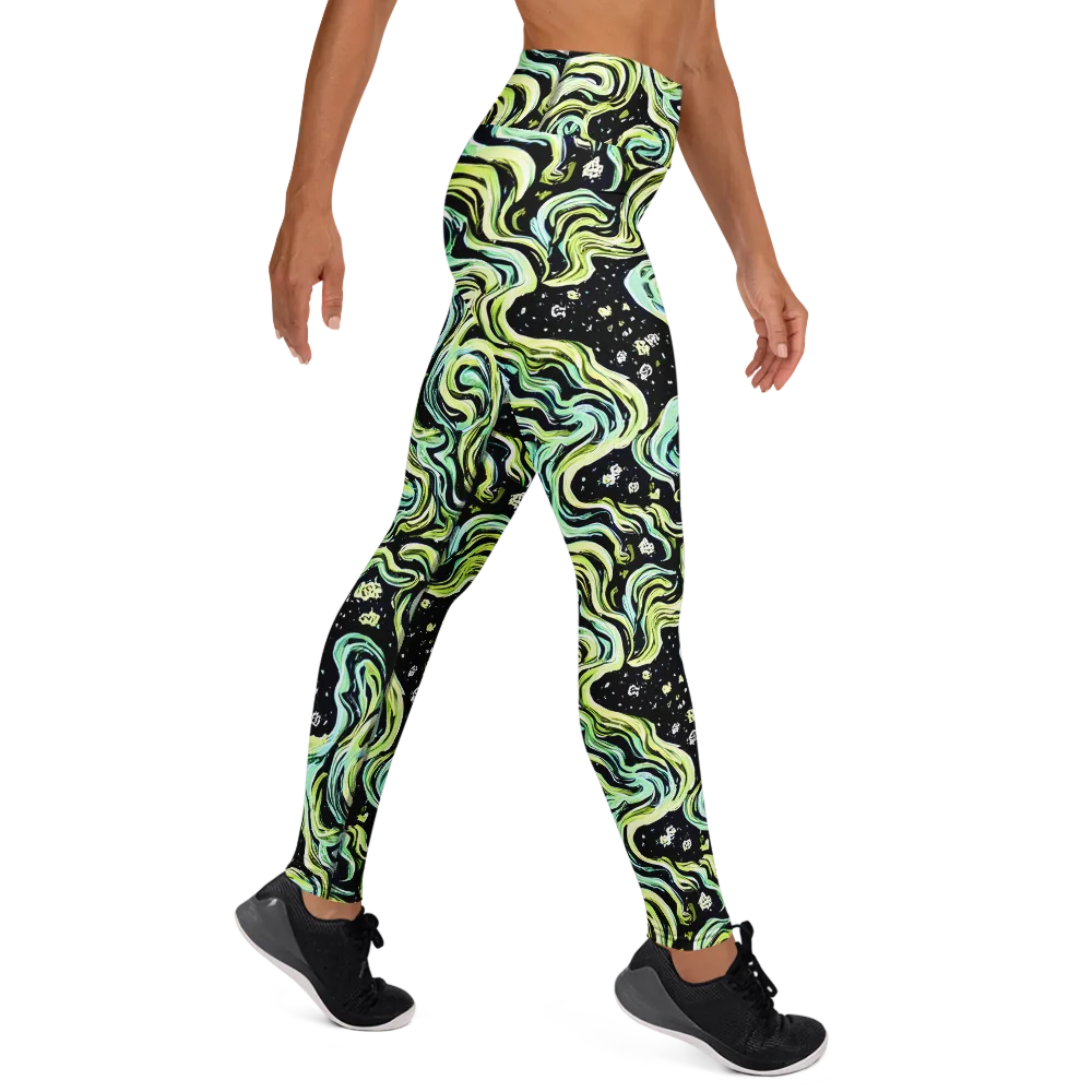 Celestial Slither on Yoga Leggings — Right