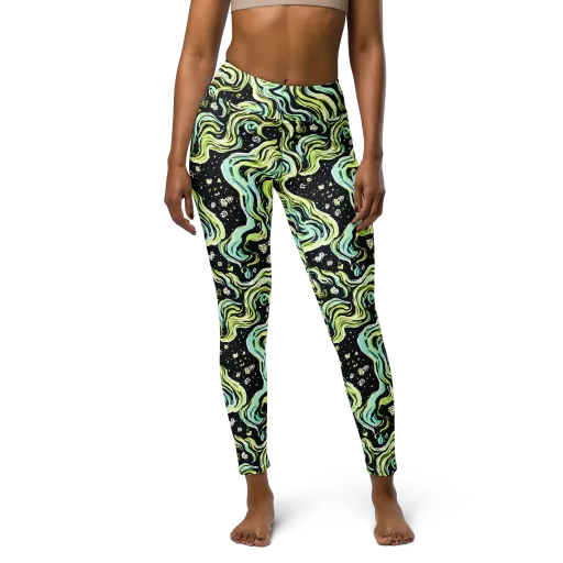 Celestial Slither on a Yoga Leggings