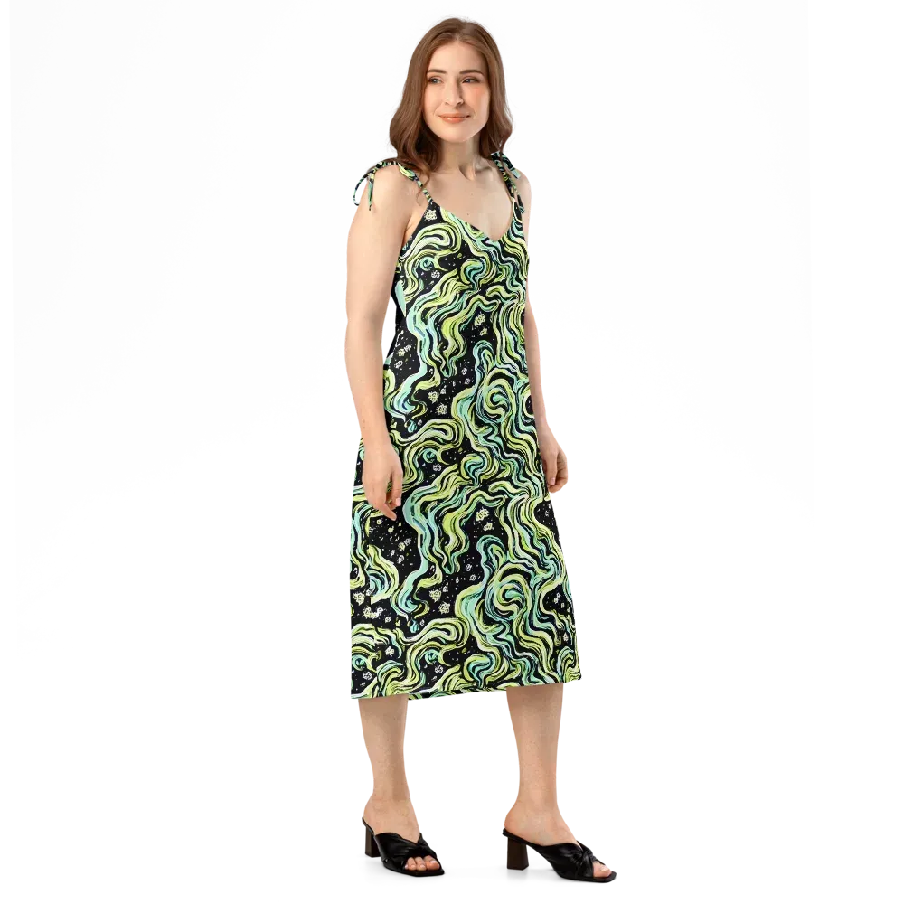 Celestial Slither on Slip Dress — Right Front