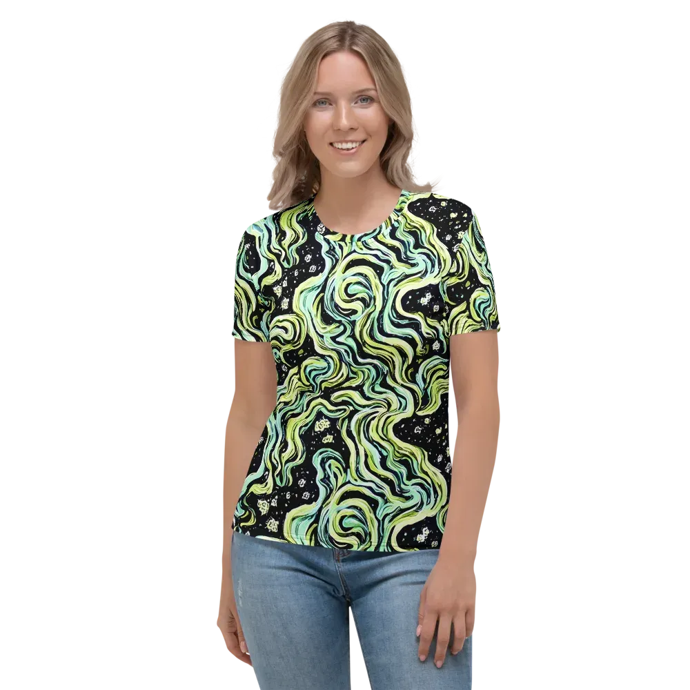 Celestial Slither on Women's Crew Neck T-Shirt — Front